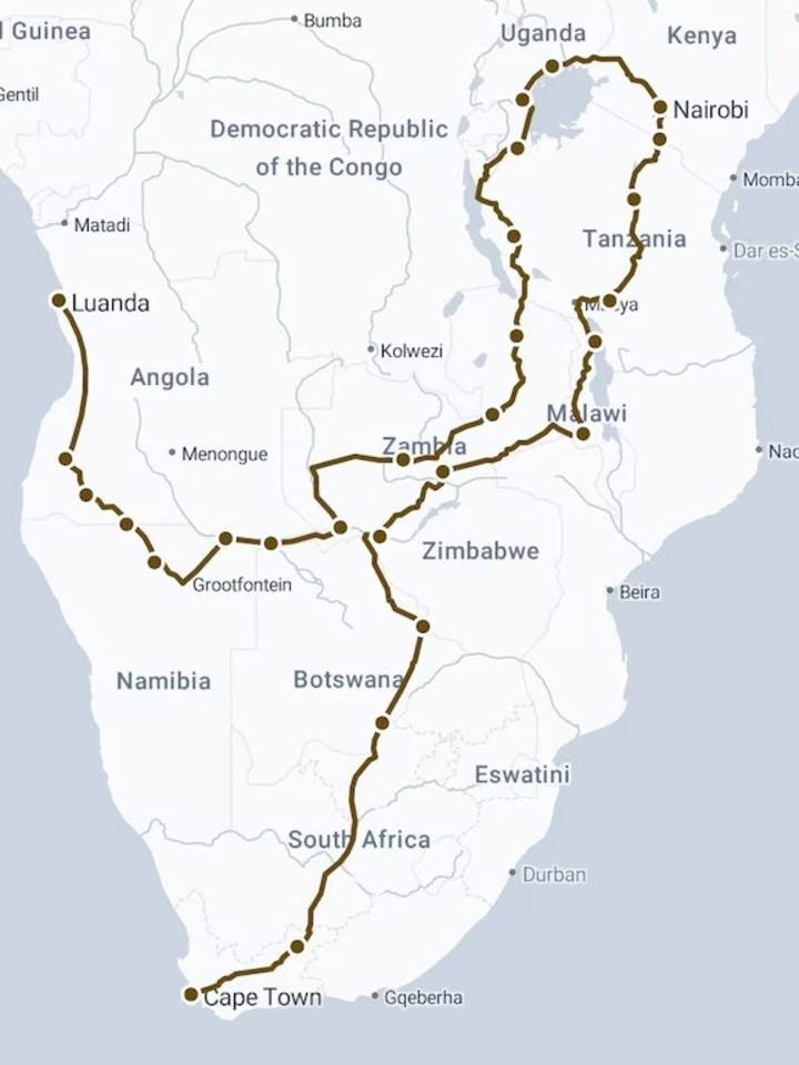 La ruta de los Franzosi y los Izquierdo arrancó el 3 de enero en Luanda y terminará el 28 de febrero en Ciudad del Cabo