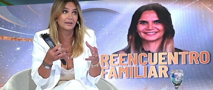 Amalia Granata habló en "Intrusos" del vínculo de su hija con Fabbiani. Captura TV.