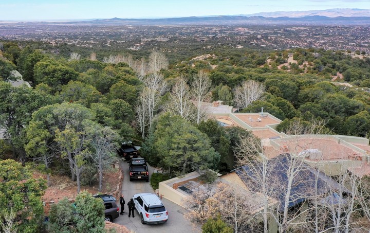 La zona montañosa y aislada de Santa Fe donde vivía la pareja. Foto; AP.