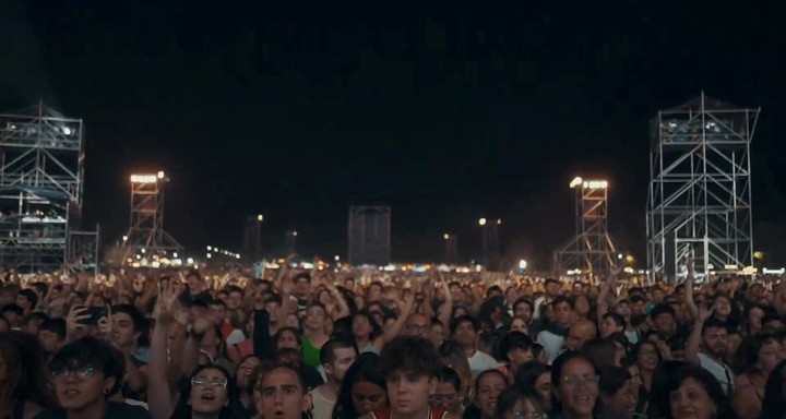 La impactante vista de la Fiesta Nacional de la Confluencia, en la edición anterior.  Foto de prensa