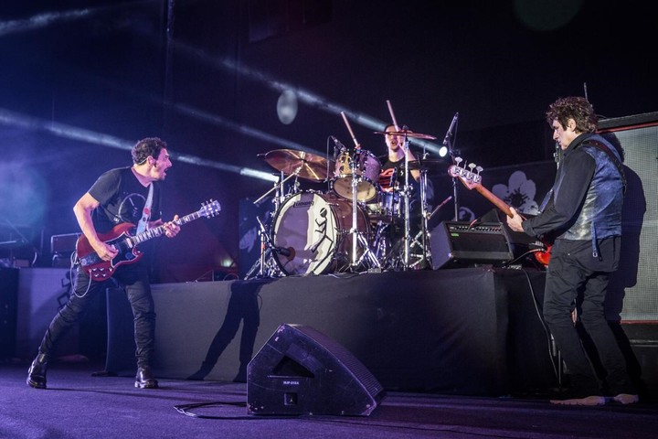 Divididos: Ricardo Mollo Diego Arnedo y Catriel Ciavarella. Serán uno de los números fuertes del Cosquín Rock 2025. Foto gentileza Nacho Arnedo