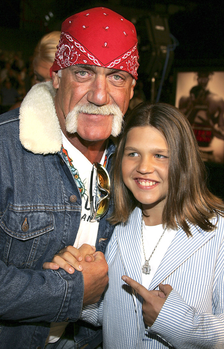 Hulk Hogan y Richard Sandrak en 2005. Foto: AFP