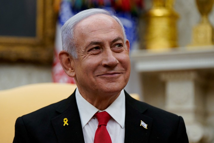 El primer ministro de Israel, Benjamin Netanyahu, en la Casa Blanca. Foto Reuters