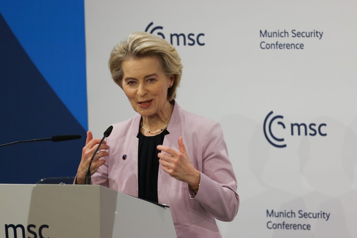 La presidenta de la Comisión Europea, Ursula Von der Leyen, respondió esta semana a Donald Trump. Foto: BLOOMBERG