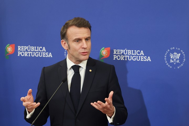 El presidente de Francia, Emmanuel Macron, reiteró su firme apoyo a Ucrania. Foto: EFE