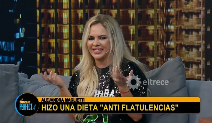 Alejandra Maglietti dio detalles de su dieta "anti flatulencias". Foto: Captura TV.