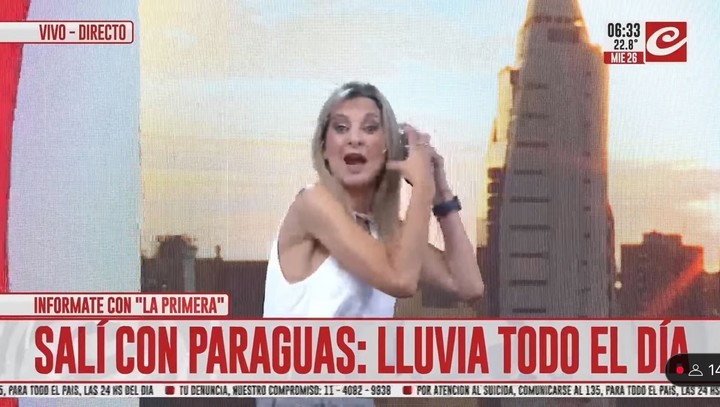 Mariela Fernández rompió el silencio tras abandonar el estudio de Crónica TV en vivo. Foto: Captura TV