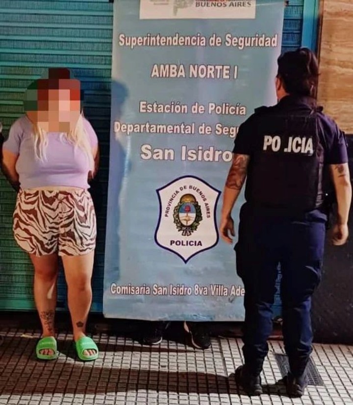 Morena Rial, detenida por intento de robo a una casa.