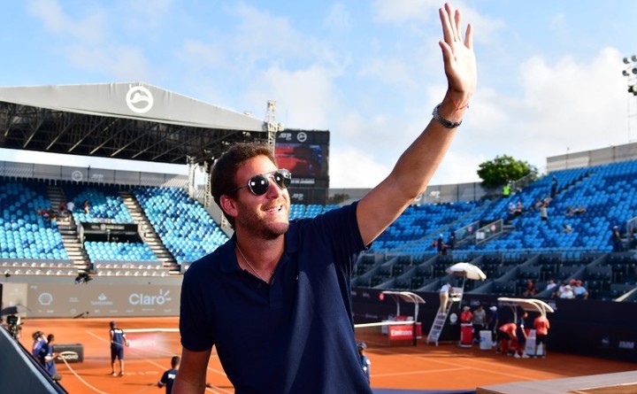 Juan Martín Del Potro está en Río de Janeiro, donde le entregará el trofeo del ATP 500 al campeón. Foto Prensa Rio Open