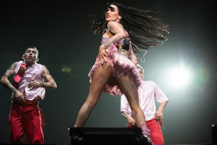 La Joaqui en vivo en el estadio Movistar Arena. Foto de prensa