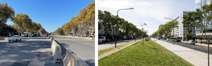 Antes y después de la avenida Castillo, en Retiro, conecta a la Ciudad con el Puerto y la terminal de Cruceros.