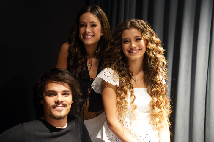 Mora Bianchi, Lola Abraldes y Toti Spangenberg. Los protagonistas de "Margarita" adelantan detalles del show. Foto: Guillermo Rodríguez Adami.