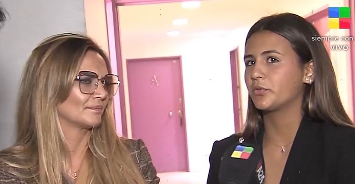 Amalia Granata y Uma, la hija que tiene en común con El Ogro Fabbiani. Captura TV.