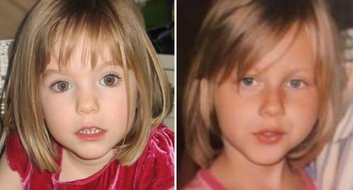 Madeleine McCann y Julia Wendell. Foto: Redes Sociales