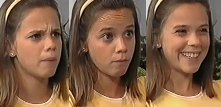 El rostro de la TV noventosa, Valeria Britos.