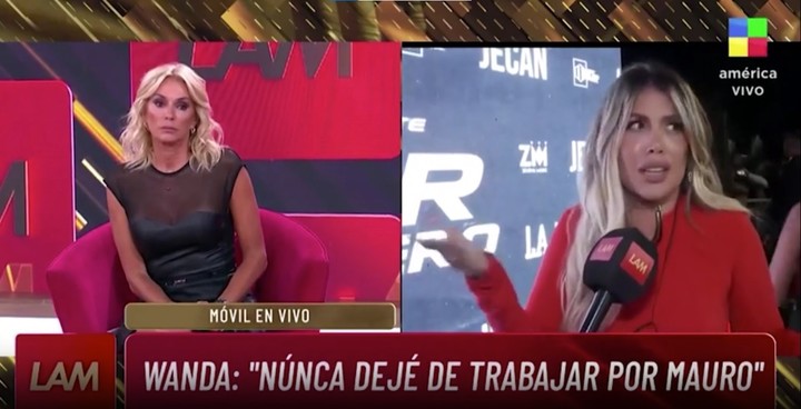 Wanda Nara contó cómo vivió el viaje de Mauro Icardi y la China Suárez a Milán. Captura TV