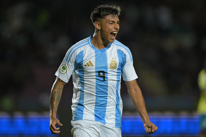 Agustin Ruberto, uno de los goleadores de Argentina. (JUAN BARRETO / AFP - FTP CLARIN)