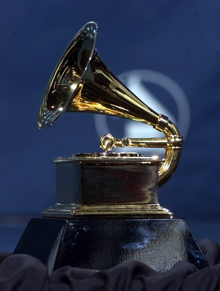 La codiciada estatuilla de los premios Grammy, que se entregan en Los Angeles este domingo. Foto: AP