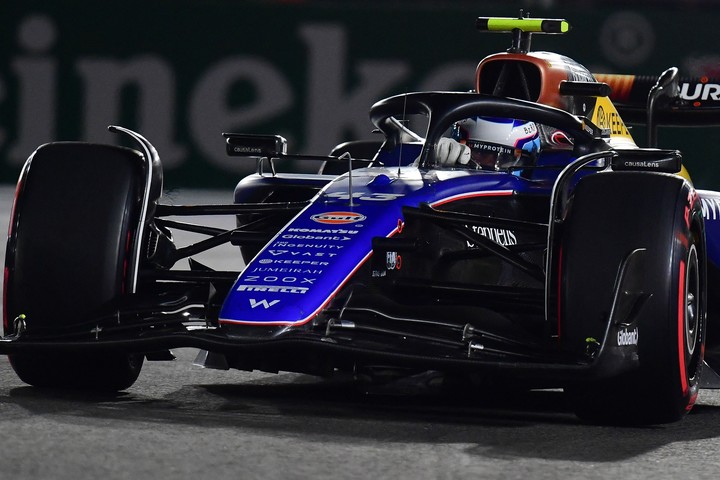 Franco Colapinto rompió un récord histórico en la F1 al alcanzar los 356,4 km/h en el Gran Premio de Las Vegas. Foto: Gary A. Vasquez.