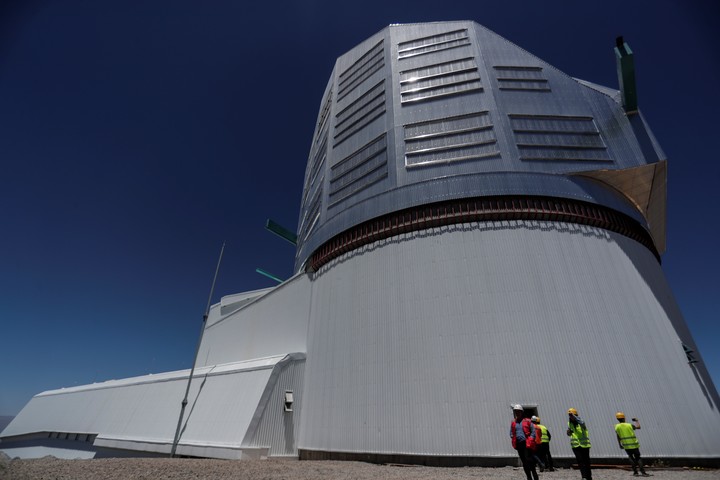 Proyecto Vera C. Rubin, observatorio que se encuentra en construcción, ubicado en el cerro Pachón, Chile. Foto: EFE