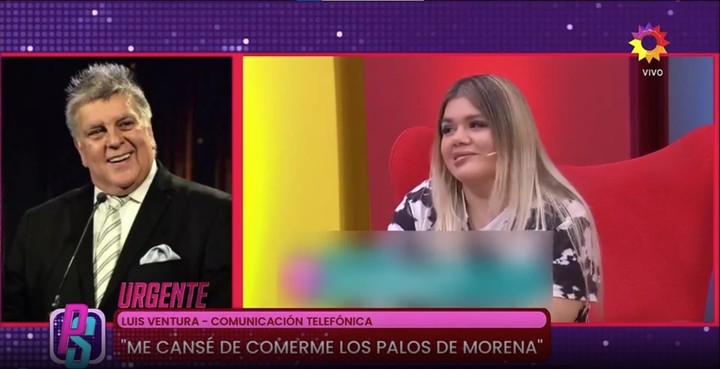 Luis Ventura, muy duro contra Morena Rial. Captura TV