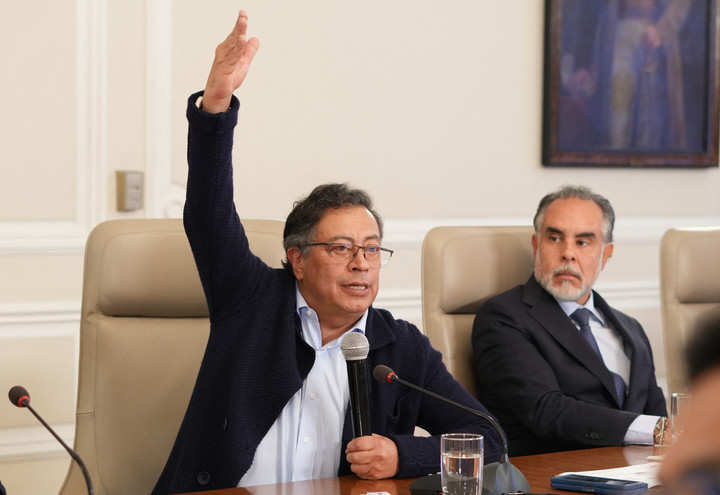 Gustavo Petro y Armando Benedetti. Foto AFP