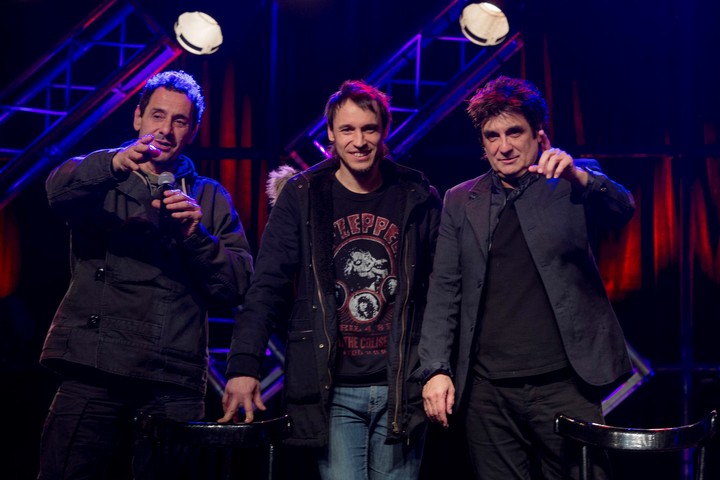 Divididos: Ricardo Mollo Diego Arnedo y Catriel Ciavarella. Serán uno de los números fuertes del Cosquín Rock 2025. 