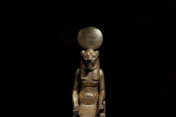 La estatua de Sekhmet en un museo belga. Su cabeza de leona simboliza su ferocidad. Foto: ilustración Shutterstock