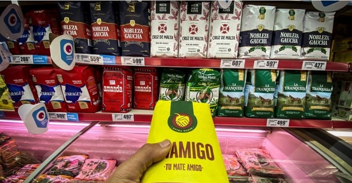 El paquete de yerba de 1/2 kg aumentó 181 $  base $ 356 o sea 50.8%