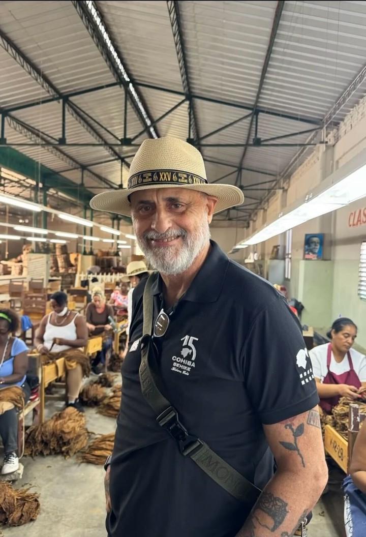 Jorge Rial asistió al Festival del Habano en Cuba.Foto: Instagram