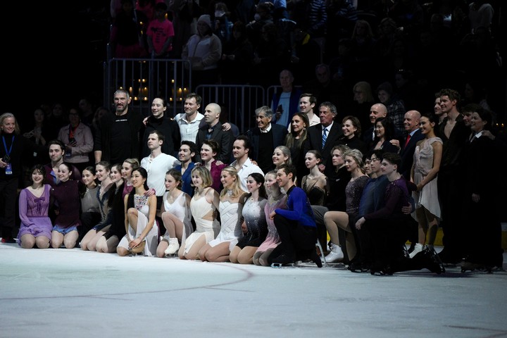 El emotivo homenaje de la patinadora sobre hielo a su papá, el argentino que murió en la tragedia aérea de Potomac. Foto AP
