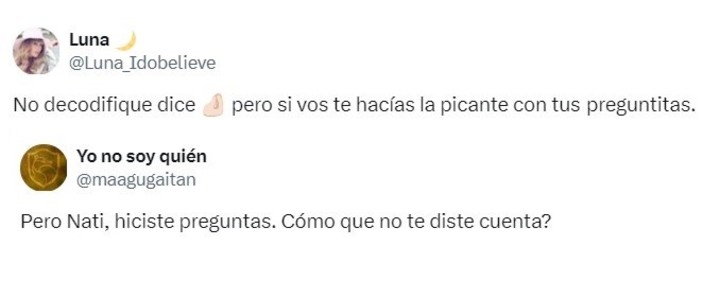 Los usuarios de X cuestionaron a Nati Jota por su comunicado tras los polémicos dichos de Eial Moldvasky en el streaming.