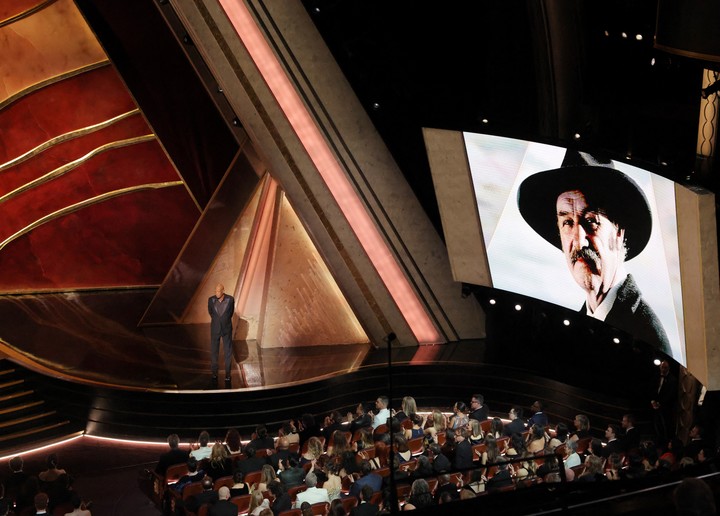 Hackman, presente en el homenaje "In memoriam", en la ceremonia del Oscar. Foto Reuters
