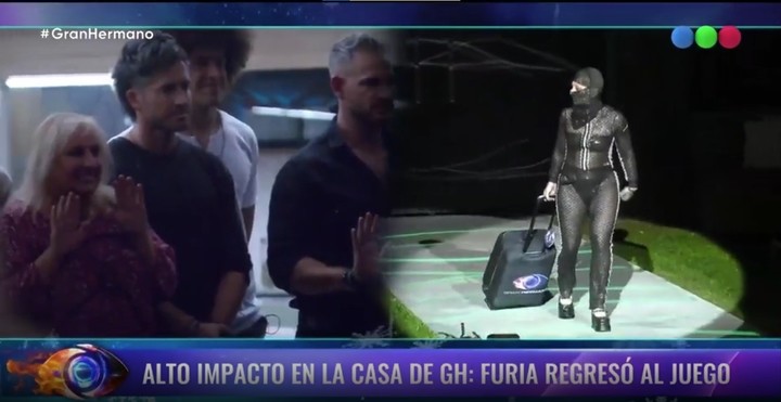 Así fue la entrada de Furia a la casa de Gran Hermano. Captura TV