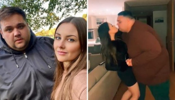 La pareja se conoció por Instagram y vive en Gran Bretaña.