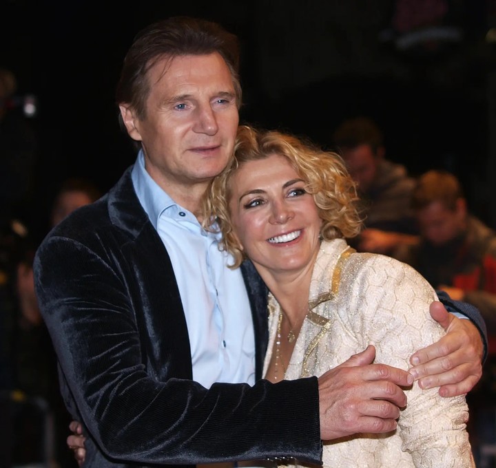 Liam Neeson y su esposa Natasha Richarson, ya fallecida. Foto: AFP