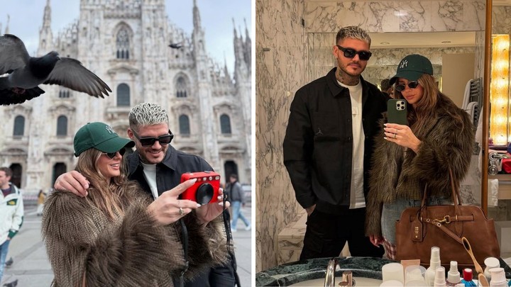 Mauro Icardi emprendió un romántico viaje a Italia con Eugenia Suárez. | Fotos: Instagram