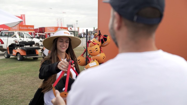 Para Galicia, Expoagro es una oportunidad de agasajar a sus clientes.