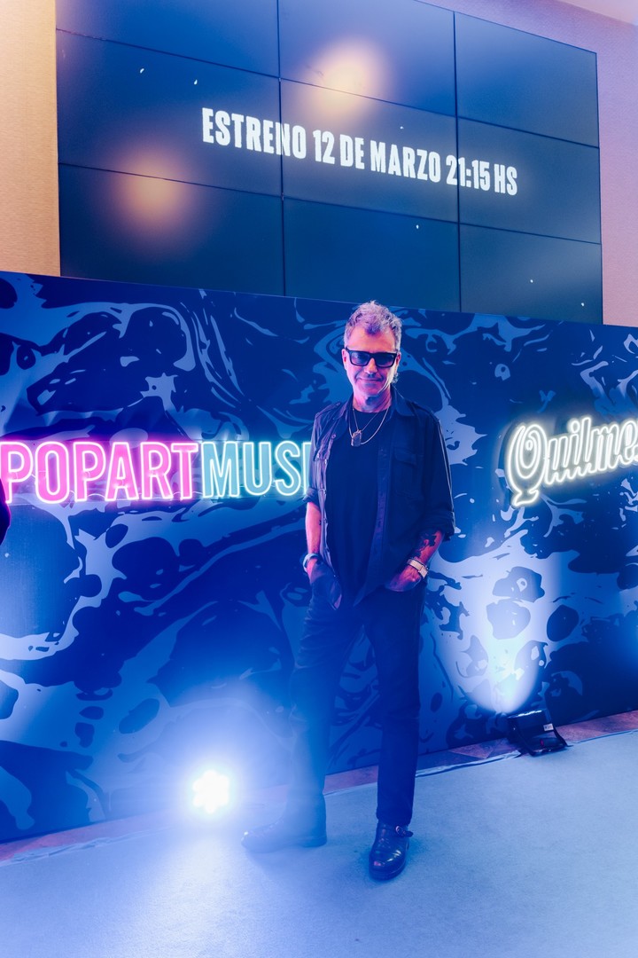 Richard Coleman en el pre-estreno del documental "Quieren rock?", con la historia del festival Quilmes Rock. Foto de prensa