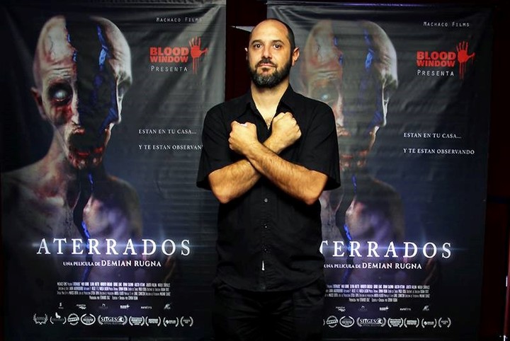 Rugna en el estreno de Aterrados, otra de sus películas de terror.