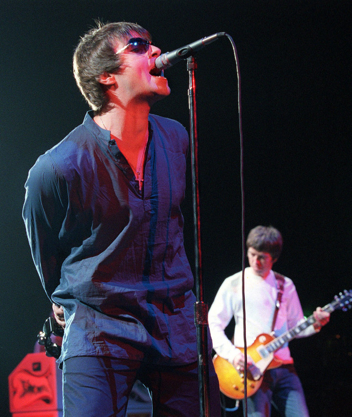 Oasis en vivo en el Radio City de Nueva York en 2001. Foto AP 