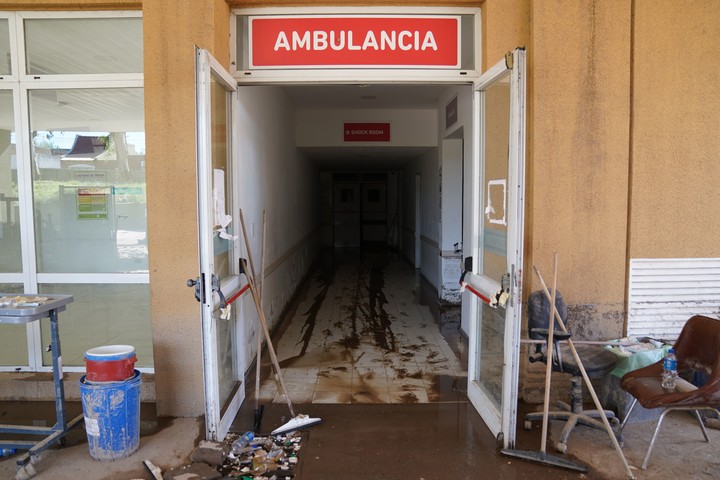 El hospital hoy. Sonia hizo toda su carrera en el Penna. Foto Juano Tesone / Enviado especial 