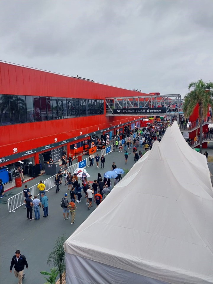 Vista de la zona del paddock de Termas de Río Hondo.