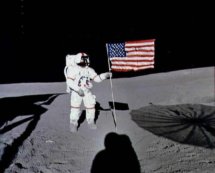 La misión espacial Apollo 14 en 1971. Foto:  AFP / NASA