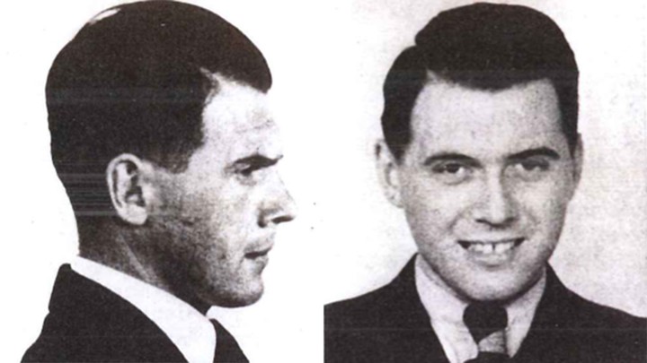 Josef Mengele de frente y de perfil.
Foto AFP / archivo Clarín.