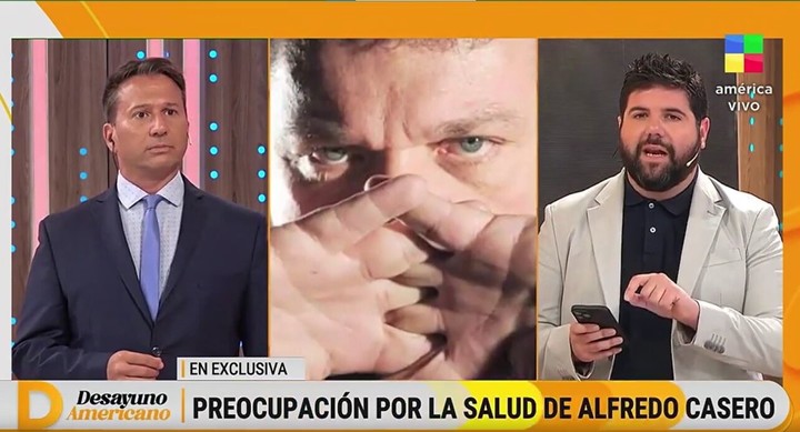 Preocupación por la salud de Alfredo Casero. Foto: Captura TV