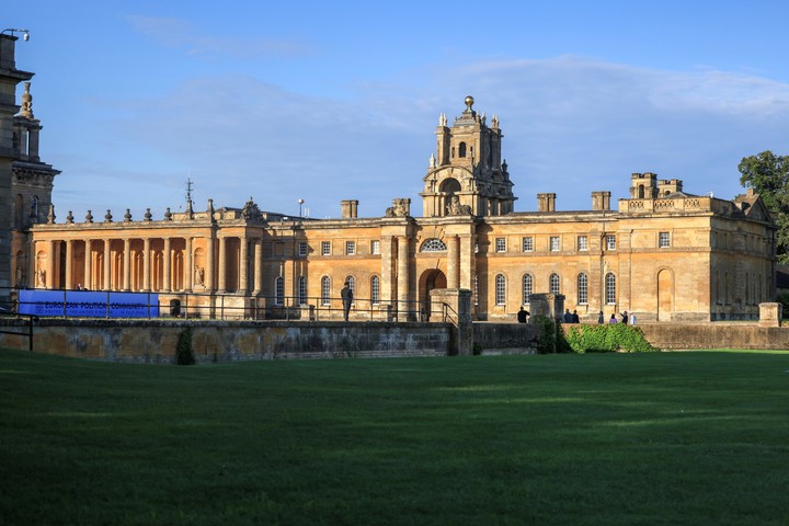 El Palacio de Blenheim, en Londres, del que fue robado el inodoro de oro. Foto EFE/Chris Ratcliffe. 