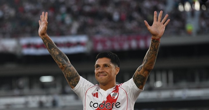 Enzo Pérez volvió a River con 39 años.