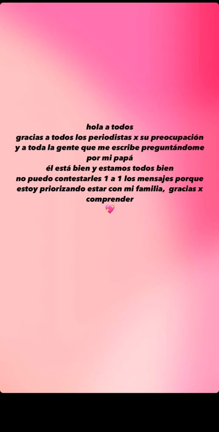 Minerva Casero habló sobre el estado de salud de Alfredo Casero. Foto: Instagram