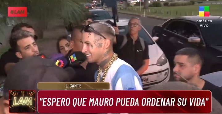 Tras el escandalo en el Chateau de Libertador, L-Gante reapareció y le envió un contundente mensaje a Mauro Icardi. | Foto: América TV